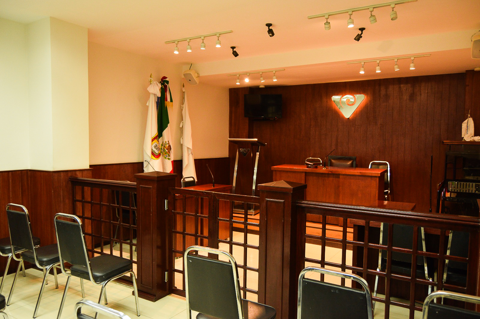 Sala de juicios del campus Nezahualcóyotl de UniverMilenium